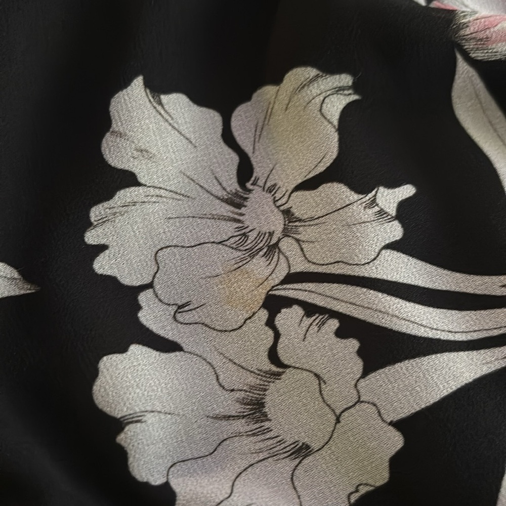 Kate Kane Floral Black Sleeveless Dress size Large - Picture 7 of 8